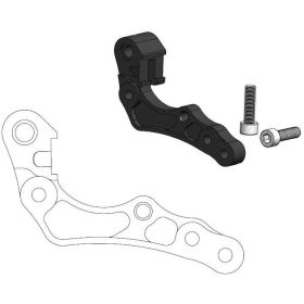 Moto-Master 211131 Brake Caliper Adapter Bracket Black