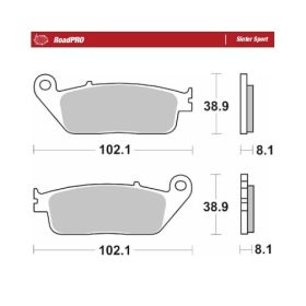 Moto-Master Brake Pads RoadPro Sinter Scooter 402505